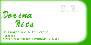 dorina nits business card